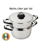 Cuit vapeur inox 24cm écovitam pour cuisson basse température