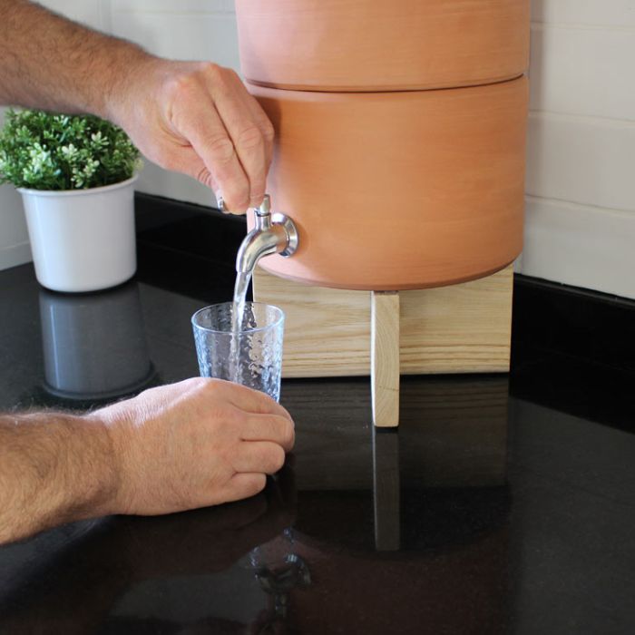 Fontaine filtrante Traditionnel - Filtre à eau écologique terre cuite